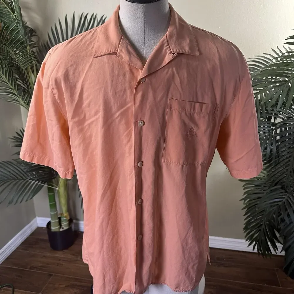 Pusser's Men L - 2 West Indies Camp Shirts Silk Cotton Moisture wicking cool
